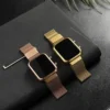 Luxury Gold Sliver Men's Digital Watch Waterproof Simple Metal Magnetic LED Wrist Watch Diaplay Time Date Mens Electronic Watch - Image 2