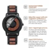 EUTOUR-Men's Solid Wood Magnetic Watch, Luxury Sport Quartz, Waterproof Watch, Original Fashion - Image 5
