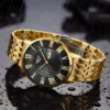 NIBOSI Fashion Simple Men Watch Slim Steel Week Date Waterproof Gold Watch For Men Quartz Business Watch Clock Relogio Masculino - Image 3
