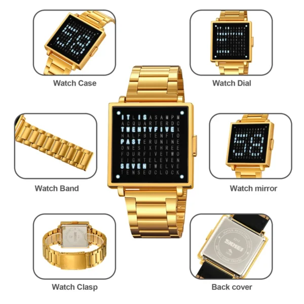 Skmei Fashion Military Wristwatch For Men Women Waterproof Clock LED Light Outdoor Digital Sport Electronic Watches Reloj Hombre - Image 5
