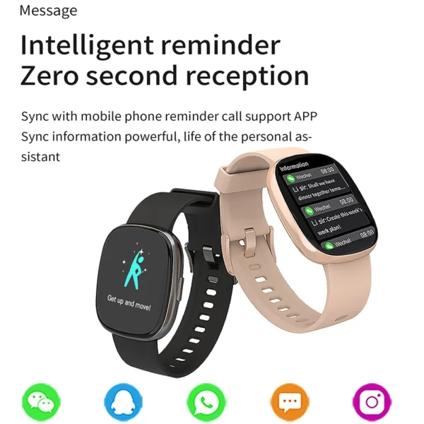 2024 New For Huawei Xiaomi Smart Watch Men Women Heart Rate 1.83 Inch AMOLED Screen Waterproof Bluetooth Call Sports Smart Watch - Image 4