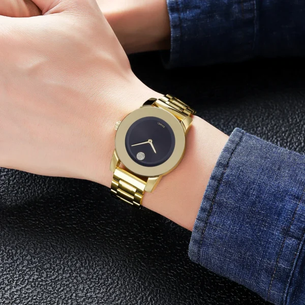 SKMEI Waterproof Time Clcok reloj hombre Simple Quartz Watch Mens Luxury Stainless Steel Strap Male Wristwatches 2176 - Image 4