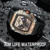 Relogio Masculino LIGE Men Watch Foxbox Brand Luxury Waterproof Quartz Wristwatch For Men Date Sport Silicone Clock Male Watches - Image 3