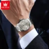 OLEVS Men's Watches Business Simply Original Quartz Watch for Man Waterproof Stainless Steel Luminous Hands Date Week - Image 2