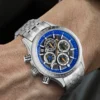 SAPPHEROFashion Men's Watch 50M Waterproof Clock Date Chronograph Mechanical Style Quartz Watch For Men 2024 New Gift Wristwatch - Image 4