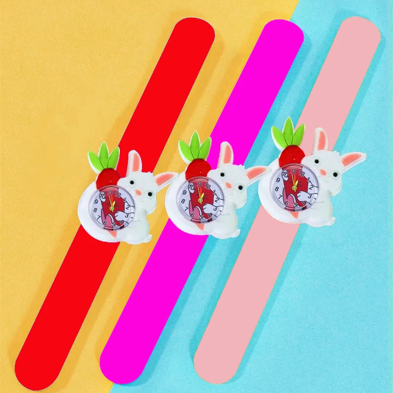 6 Styles Cartoon Rabbit Toys Children Watches Fashion Waterproof Girls Watches for Kids Birthday Gift Bracelets - Image 2
