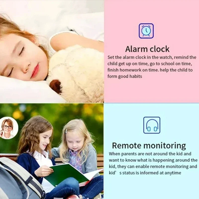 Xiaomi Kids Smart Watch SOS Phone Watch With Sim Card Ip67 Waterproof Remote Photo For Children For Ios Android Kids Gift New - Image 6