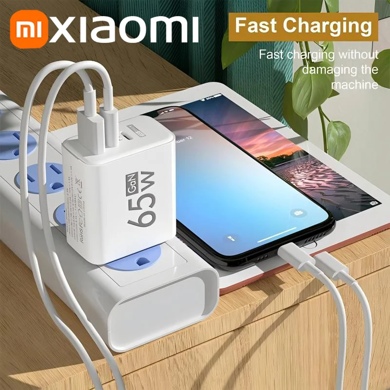 XIAOMI 65W PD3.0 Quick Charging 6-in-1 Fast Wall Charger 4-USB 2-Type-c interface For iPhone Samsung Xiaomi Huawei Oppo - Image 5