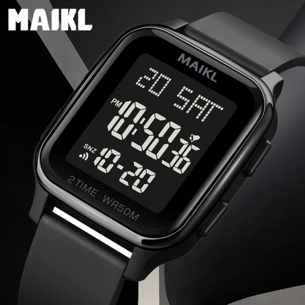 MAIKL Fashion Sports Mens Watch Waterproof Countdown Electronic Back Light Digital Wristwatches for Men Clock Reloj Hombre - Image 3