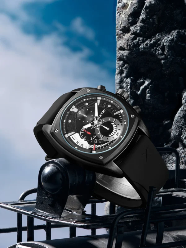Extri Mens Watches Top Brand Grey Blue Quartz Watch Man Silicone Chronos Colorful Dress Summer Square Wrist Watches Waterproof - Image 5
