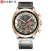 CURREN Watch for Men Top Brand Luxury Leather Strap Quartz Waterproof Wristwatch Fashion Casual Sports Watch Business Date Clock - Image 3