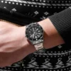 New LAULEX Luxury Men's Fully Automatic Scanning Imported Movement Watch Sapphire Crystal Date Shouus Waterproof Quartz Watch - Image 6
