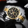 CURREN Casual Sporty Brand Stainless Steel Band Wristwatches for Men New Chronograph Quartz Watches with Date 8445 - Image 2