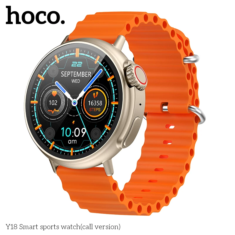 HOCO Multifunctional Smart Watch Men Women Bluetooth Connected Phone Music Fitness Sports Bracelet Sleep Monitor Call Version - Image 2
