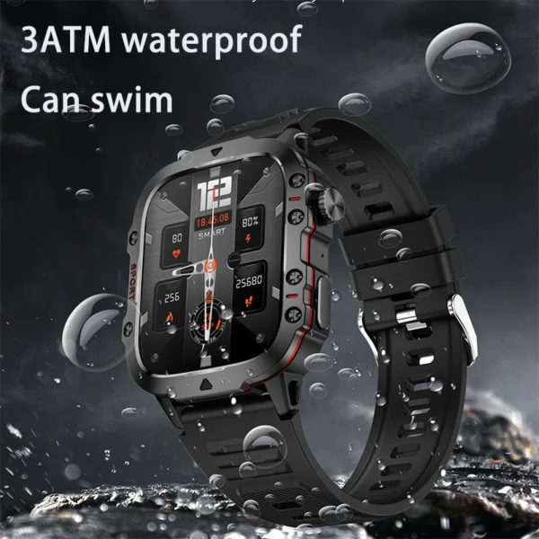 For Xiaomi Rugged Military GPS Smart Watch Men AMOLED HD Screen Heart Rate Bluetooth Call Waterproof Outdoor SmartWatch 2024 New - Image 2