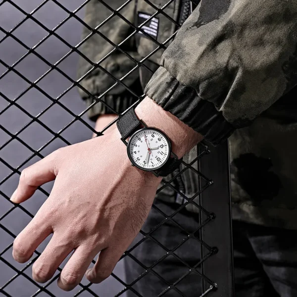 Luminous Men Sport Military Watch Shock Resistant Wristwatches Simple Nylon Band Male Army Wrist Watch Quartz Relogio Masculino - Image 4