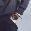 YIKAZE Luxury Business Men Quartz Watch Classic Retro Men's Watches Big Dial Leather Strap Date Military Wristwatch for Man - Image 5