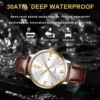POEDAGAR Men's Watches Top Brand Luxury Men Wrist Watch Leather Quartz Watch Sports Waterproof Male Clock Business Watch +Box - Image 4