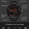 SANDA 6002 Large Men Watches Digital Watch Luminous 5BAR Waterproof Male Sport Watch Quartz Dual Display relogio masculino - Image 4