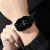 SKMEI 1858 Clock reloj hombre Fashion LED Light Digital Watch Mens 5Bar Waterproof Calendar Countdown Electronic Wristwatche - Image 4