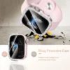 Diamond Case+Glass for Apple Watch Series 10 46mm 42mm Double Glitter Diamond Bumper Screen Protector for iWatch 10 Accessories - Image 3
