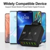65W 6 Ports USB Charger Fast Charging QC3.0 Travel Charger For iPhone 14 Samsung Xiaomi Mobile Phone Adapter EU KR US UK Plug - Image 6