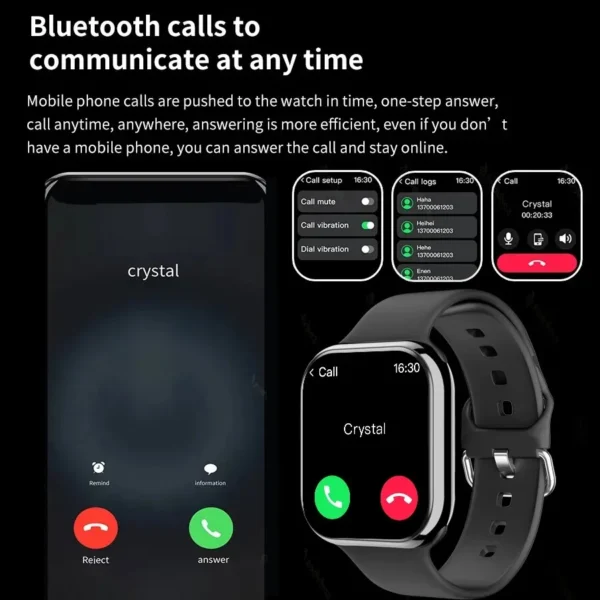 2024 GPS Smart Watch Women Series 10 Screen Bluetooth Call Heart Rate Blood Pressure Men Smartwatch for Apple Watch IWO Watch 9 - Image 2