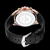 Top Men Watch Sports Style 46mm Large Leather Racing Style Casual Fashion Original Black Rose Gold Calendar Quartz Watch Relogio - Image 5