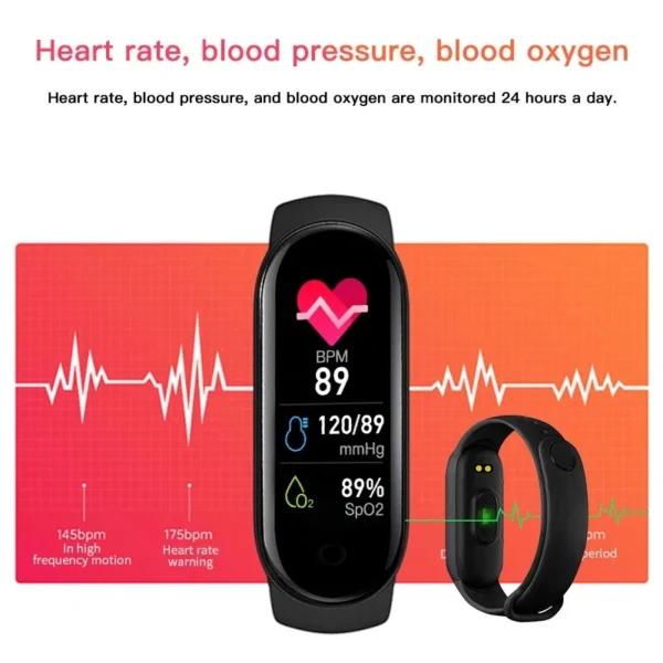 M7 Smartwatch HD Large Screen Magnetic Charging Smart Watch Men Fitness Blood Pressure Heart Rate Monitor Watches for Women - Image 2