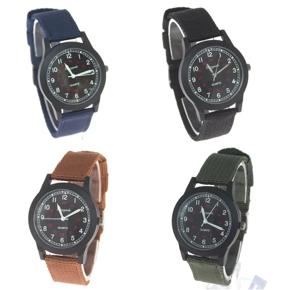 Fashion Children's Watches Fabric Nylon Strap Stainless Steel Watch Boy Girls Women Men Watches Student Watch Boy Gifts U105 - Image 4