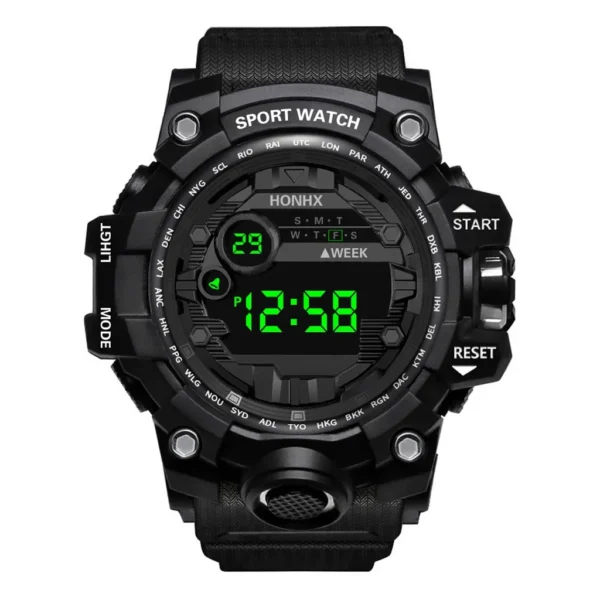 YIKAZE Y12 Men's Sports Watch Waterproof Luminous Men Sport Watch Multifunction Digital Electronic Wristwatch Clock for Boy Kids - Image 2