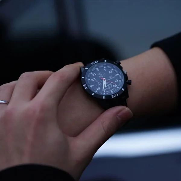 Luxury Business Men Watch Men's Fashion Watch Sports Big Dial Calendar Date Watches Digital Watches Soft Clock Shockproof - Image 3