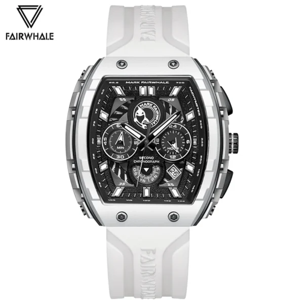 Mark Fairwhale Fashion Brand Men's Watches Resin Case Waterproof Date Sports Top Quartz Watch For Men - Image 6