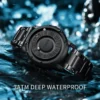 PENGAGAR Men's Watches Stainless steel Quartz Watch Creative Scrolling Pointer Magnetic Force Wrist Clock Relogio Masculino +box - Image 2