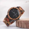 BOBO BIRD Couple Wooden Watch Luxury Brand Wood Timepieces Week Date Display Quartz Watches for Men Women Customized Family Gift - Image 2