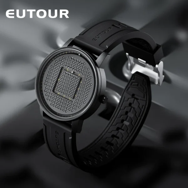 EUTOUR Fashion Men's Watch Magnetic Bead Concept Matrix Watch Waterproof Pixel Art Design Quality Quartz Watches for Men - Image 2