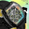 Mark Fairwhale New Trend Mens Watch Tonneau Dial Chronograph Calendar Luminous Waterproof Quartz Watches for Men