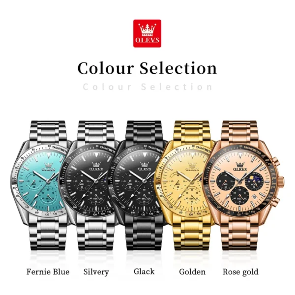 OLEVS Best Selling Original Watches for Men High Quality Stainless Steel Multifunction Mens Watch Fashion Trend Wrist Watch Men - Image 6