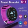 2024 New D18 Smart Watch Men Women Smartwatch Bracelet Heart Rate Blood Pressure Fitness Tracker Sport Smartband For IOS Android - Image 4