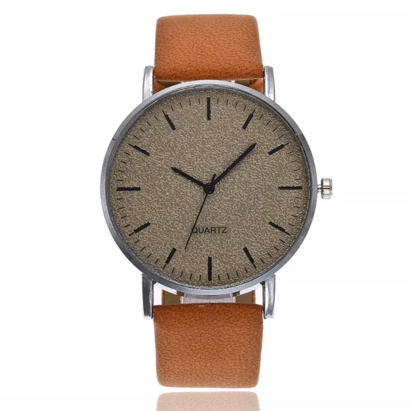 Relogio Masculino Fashion Unisex Watch Men Blue Watches Casual Leather Band Quartz Wristwatches Men Cheap Price Dropshipping - Image 6