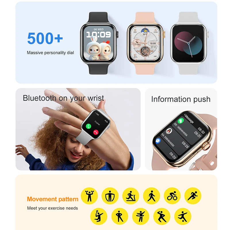 New For Apple Watch 10 GPS NFC Smart Watch Men Women Wireless Charging BT Call Waterproof HD AMOLED Smartwatch For Android IOS - Image 5