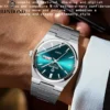 BINBOND Fashion New Men Business Watch Leisure Quartz Stainless Steel Buckle Watches Waterproof Luminous Calendar Men's Watches - Image 3