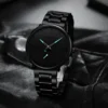 Watches for Men CRRJU Men's Fashion Black Stainless Steel Wrist Watch Waterproof Business Dress Watch for Men Relogio Masculino - Image 3