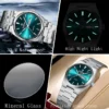 BINBOND Fashion New Men Business Watch Leisure Quartz Stainless Steel Buckle Watches Waterproof Luminous Calendar Men's Watches - Image 5