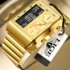 LIGE Original Luxury Man Electronic Wristwatch Casual Stainless Waterproof Luminous Dual Display Quartz Digital Watches for Men