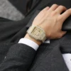 PINTIME Brand Square Men Quartz Watch Ice Out Luxury Full Diamond Ultra Thin Waterproof Hip Hop Wristwatch Popular Item - Image 5