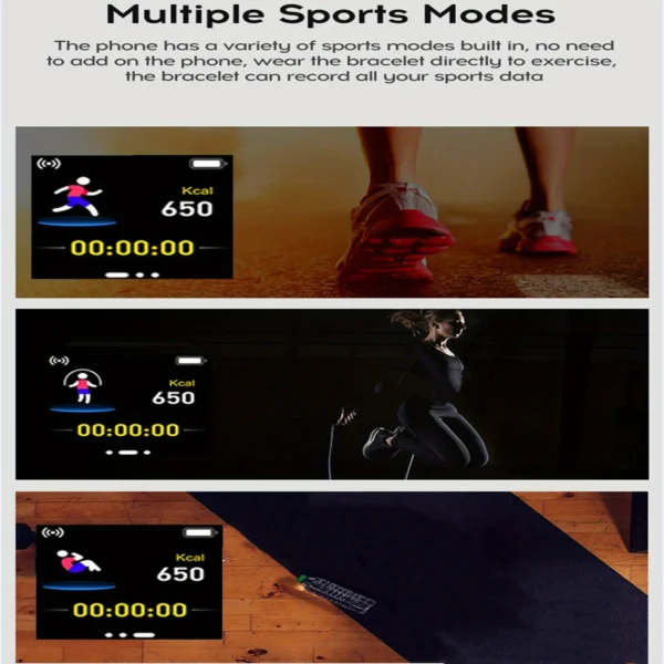 Xiaomi Sports Smartwatch Women Men Smart Watch connected Music Control Player Fitness Step Sleep Monitor Y68 D20 Alarm Clock - Image 3