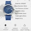 NAVIFORCE Top Brand Watch Men Fashion Casual Waterproof Simple Style Quartz Wristwatch Military Male TPU Strap Clock - Image 2