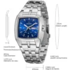 2023 Luxury Men Watches Fashion Quartz Wristwatch Original Waterproof Stainless Steel Watch for Man Date Week Relogio Masculino - Image 3