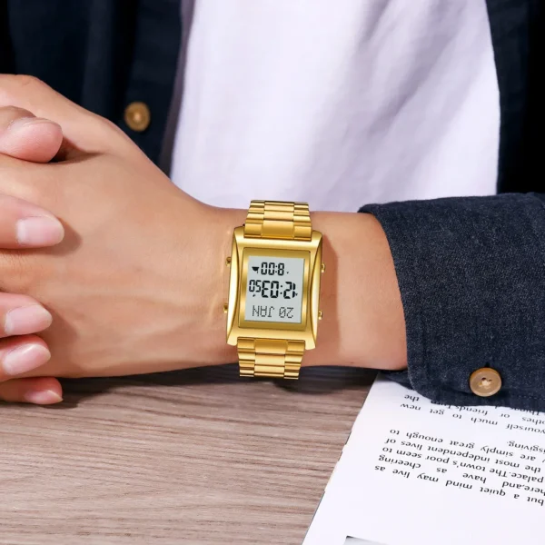 SKMEi Men Women Prayer Multifunctional Worship Watches Luxury Male Original Wristwatch Muslim Qibla Direction Instruct Watch - Image 4